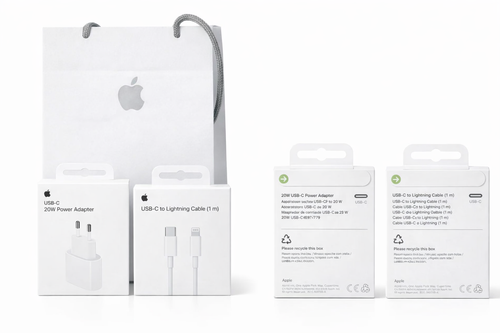 Pack Cargador Completo Apple — USB-C + Cable Lightning