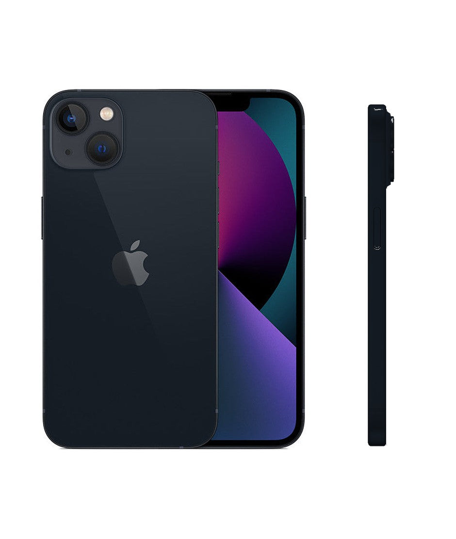 iPhone 13 — vista trasera, frontal y lateral