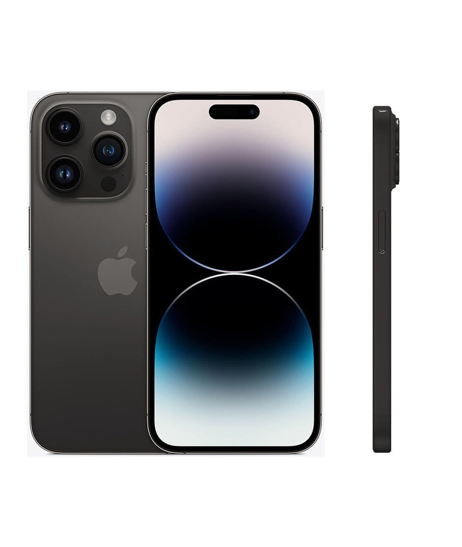 iPhone 14 Pro — vista trasera, frontal y lateral