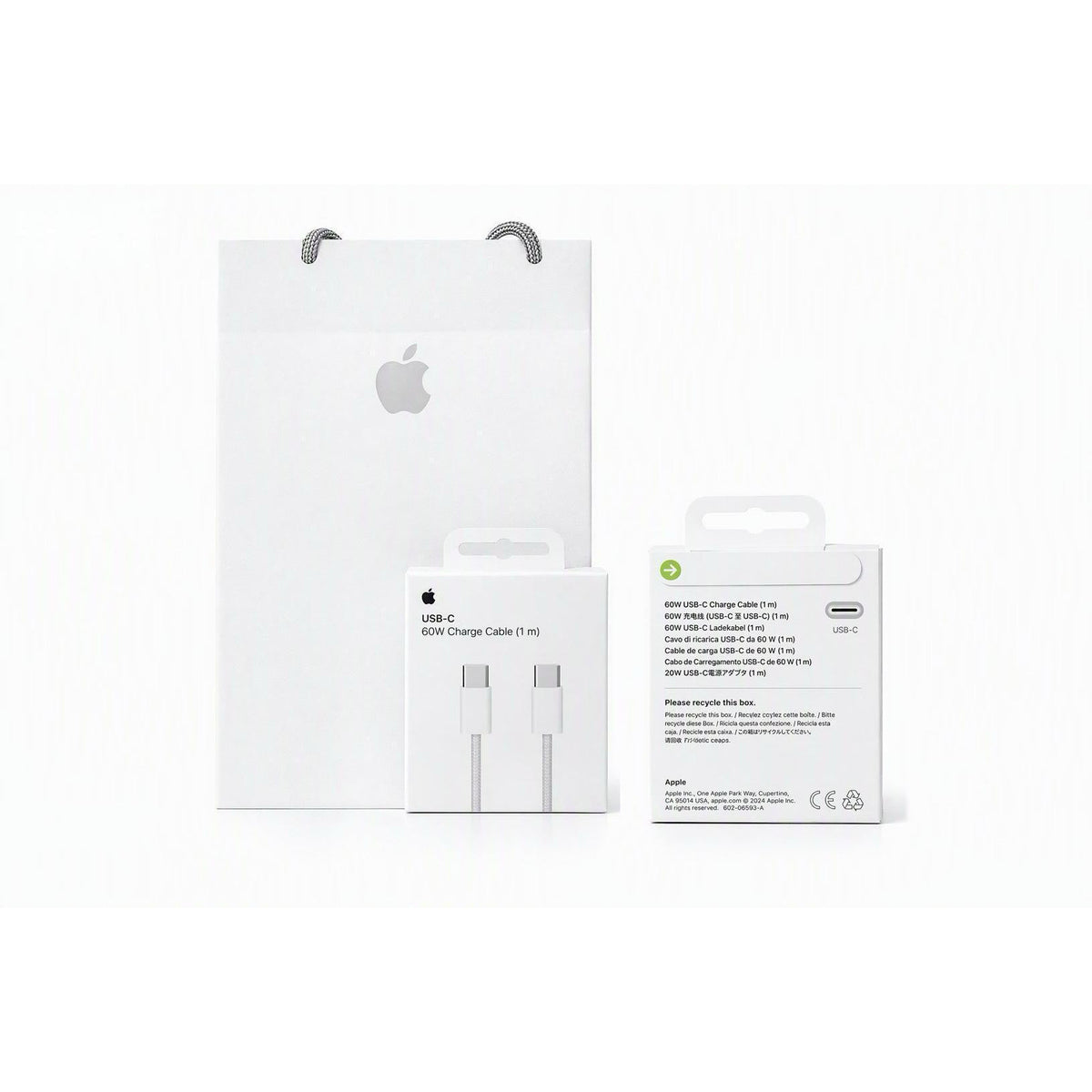 Cable USB-C a USB-C de 1 m original Apple, en su caja